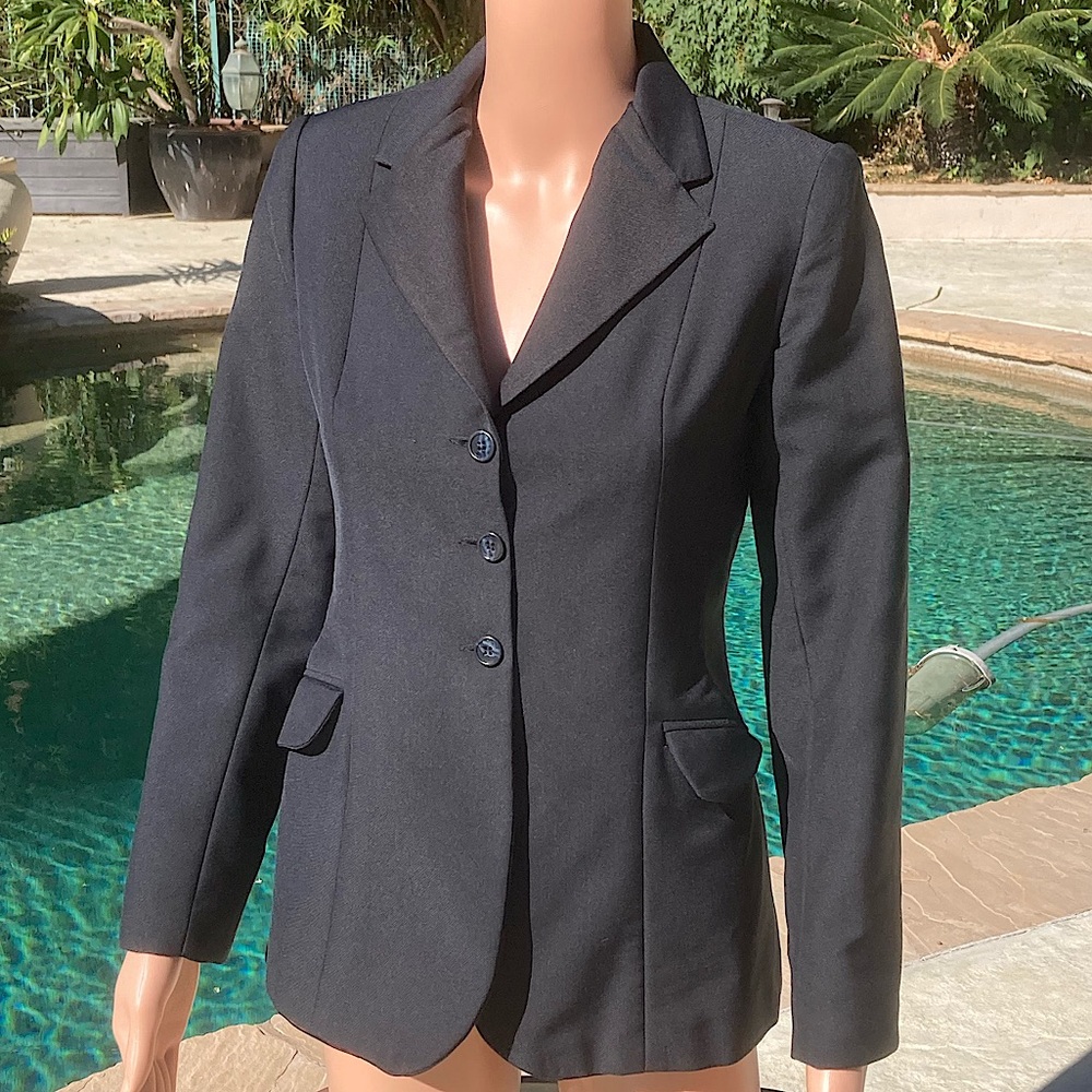Devon Aire Equestrian Hunt Show Coat Black Vintage